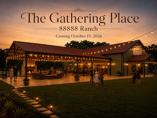 The Gathering Place at 88888 Ranch, coming October 2026