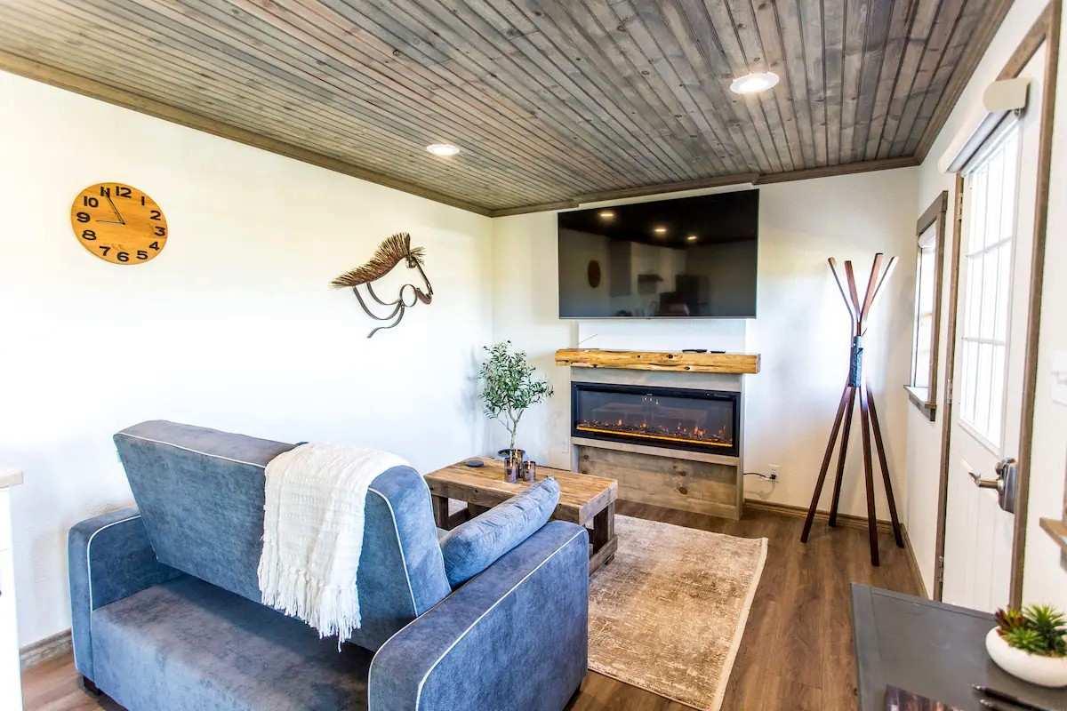 Ranch lodge interior